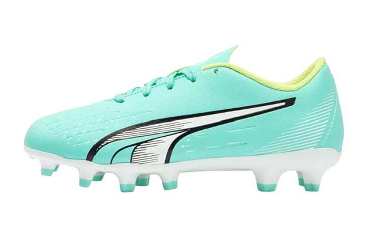 PUMA Ultra Play FG/AG JR Slip Resistant Low top Kids' Soccer Shoes Mint Green Kids'