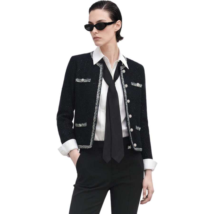 KARL LAGERFELD / Karl Lagerfeld Jeans Shirts Women's White Lapel Moderate