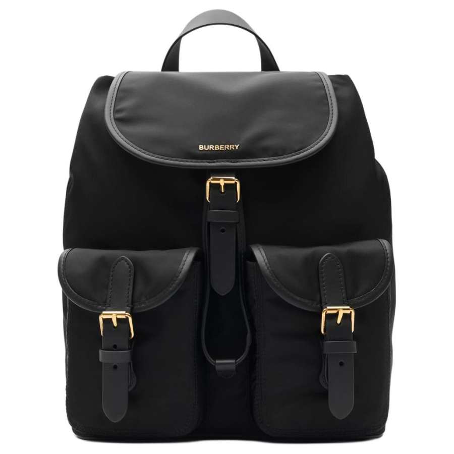 Burberry Burberry Polyamide Backpack Unisex Black