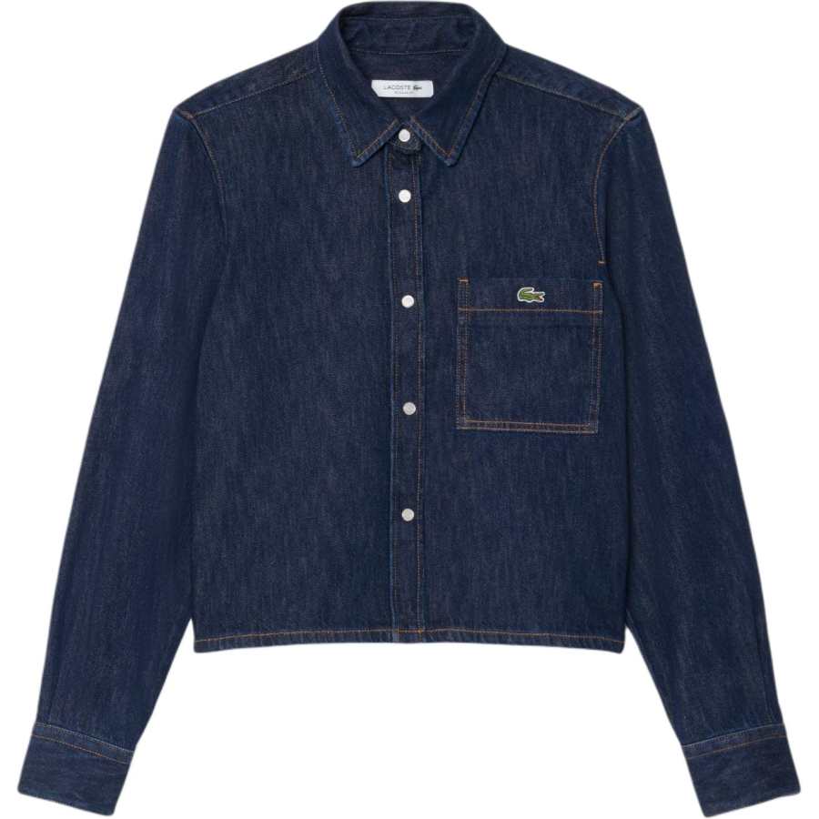 LACOSTE LACOSTE Denim Shirts Women's Moderate