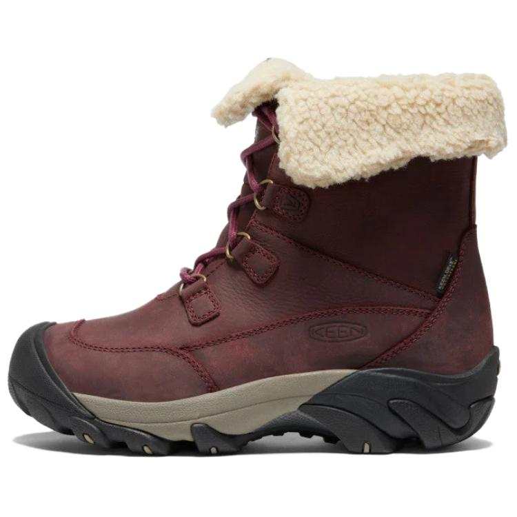 Keen BETTY Snow Boots Women's Burgundy Beige