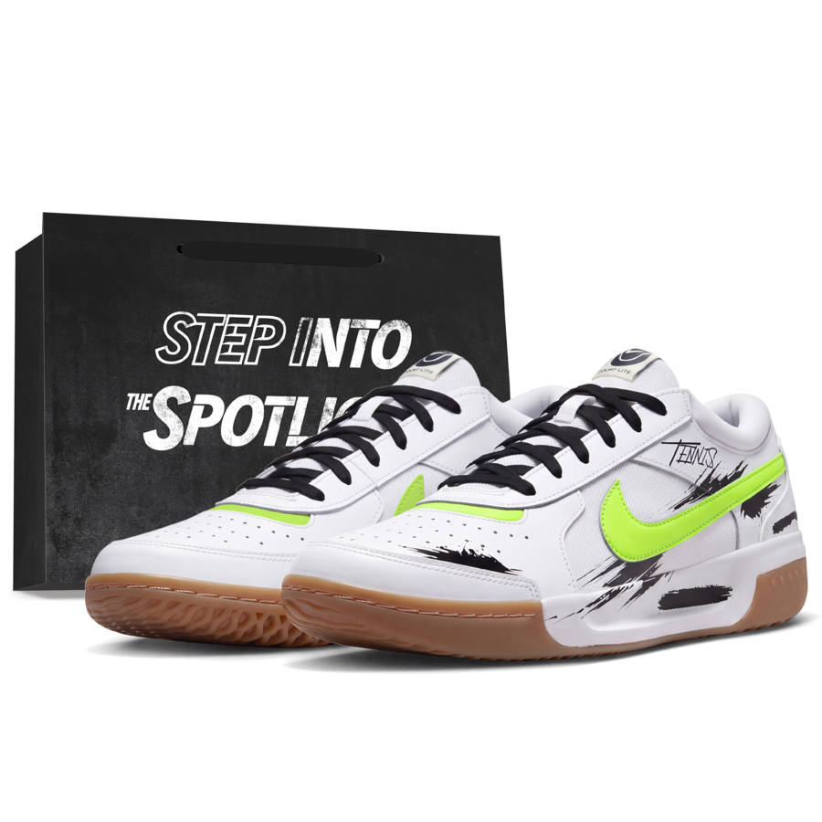 Nike Nike Court Lite 3 Tennis Shoes Men's Low Top White/Black/Green/Yellow