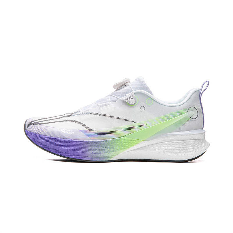 Li-Ning Li Ning Running Shoes Men's Low Top White Purple Green Gradient Color Block