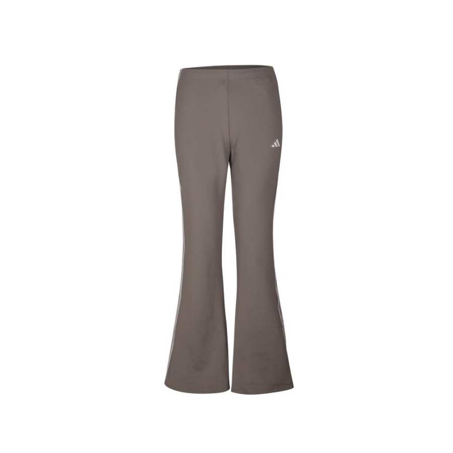 Adidas Adidas Knitted Sweatpants Women's Taupe Moderate Flared Pants