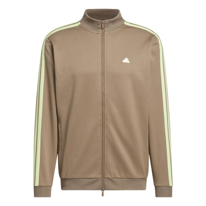Adidas Adidas Jackets Men's Khaki Brown Stand Collar Moderate