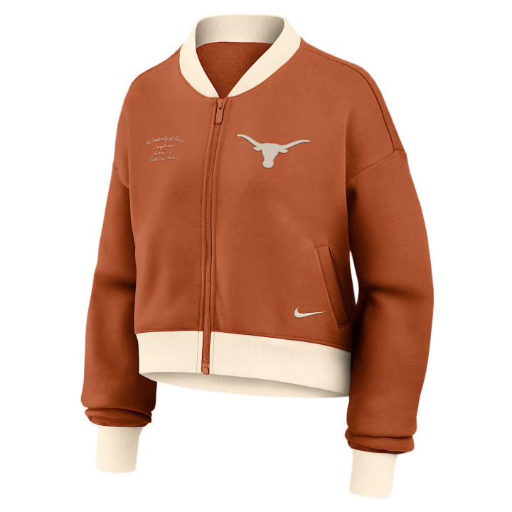 Nike Nike Jackets Women's Orange/Natural Baseball Collar Moderate