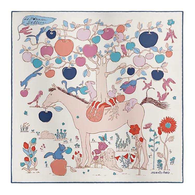 HERMES HERMES Twilly Scarves Women's