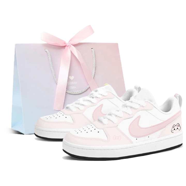 Nike Nike Court Borough 2 Skateboard Shoes Unisex Low Top Pink