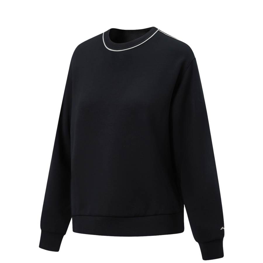 Li-Ning Li Ning Fitness Series Sweatshirts Women's Black Crew Neck Moderate Other
