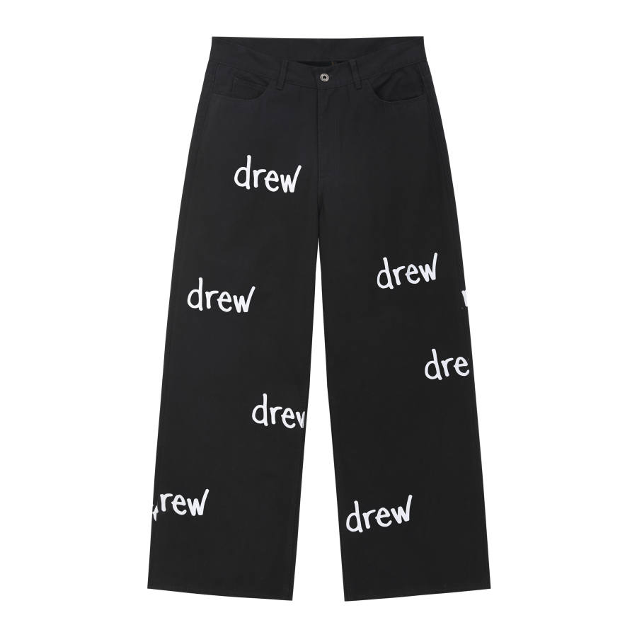 Drew house Casual Pants Unisex Moderate Wide Leg Pants