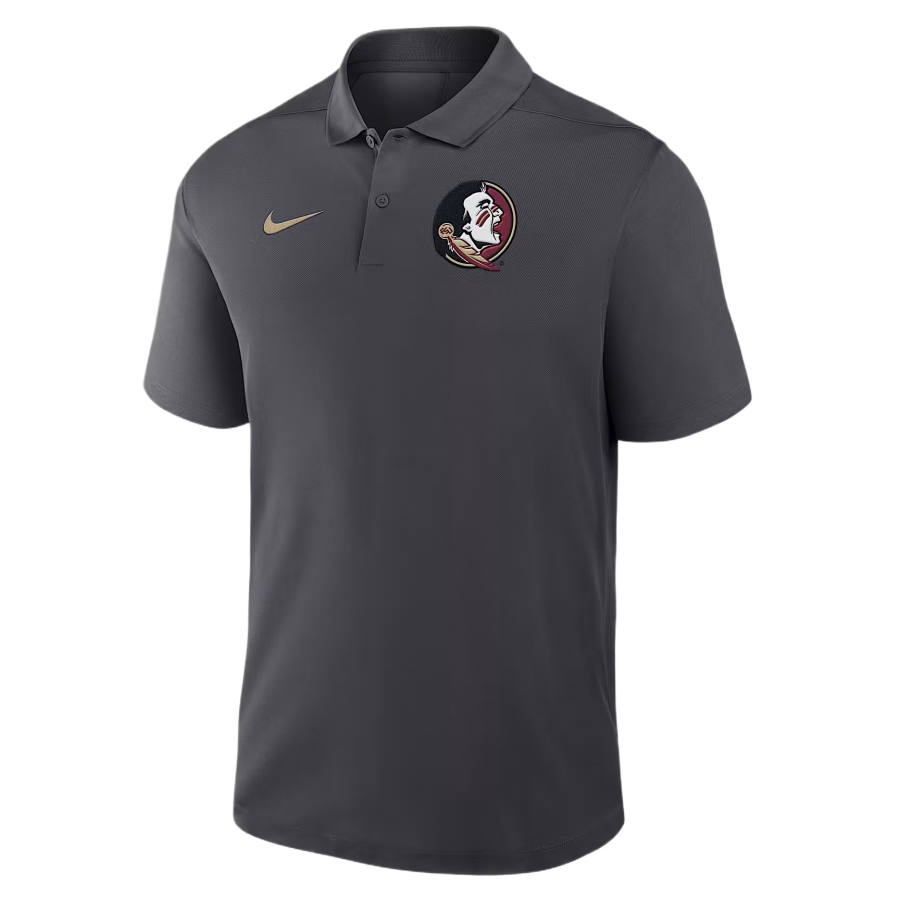 Nike Nike Dri Fit College Polo Shirts Men's Anthracite Polo Collar Moderate