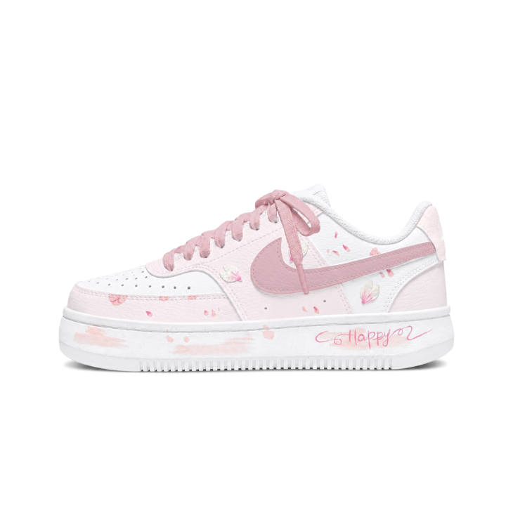 Nike Nike Court Vision 1 Skateboard Shoes Women's Low Top Pink