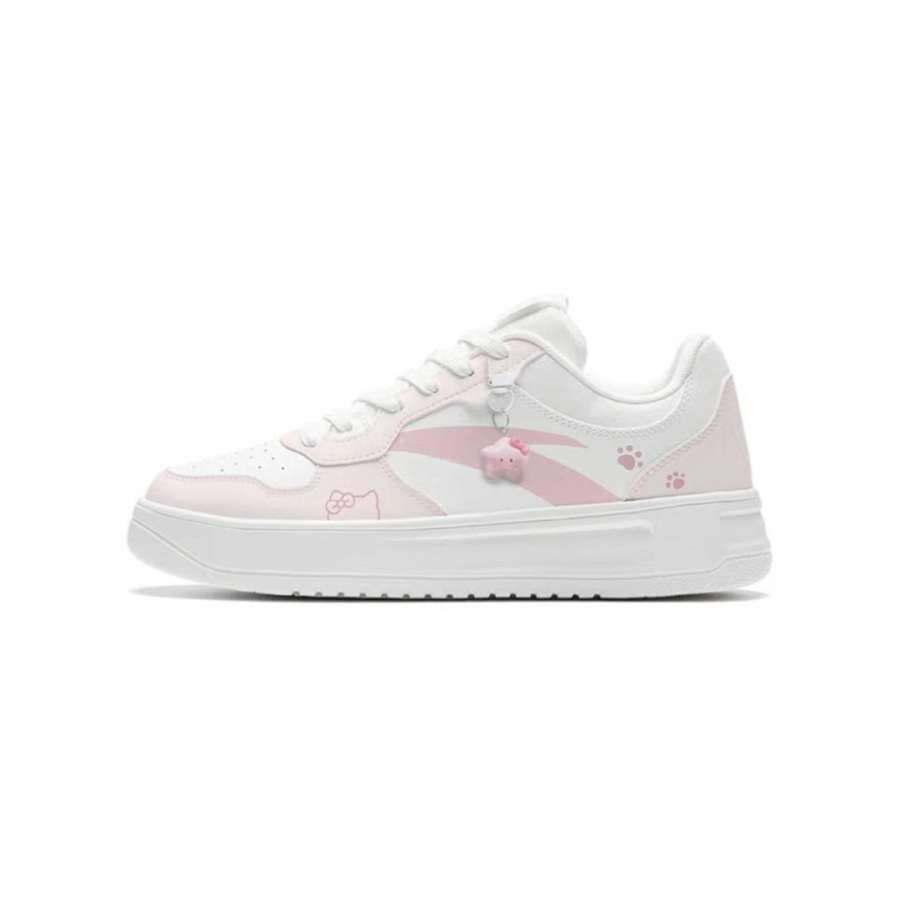ANTA Easy Skateboard Shoes Women's Low Top Pink