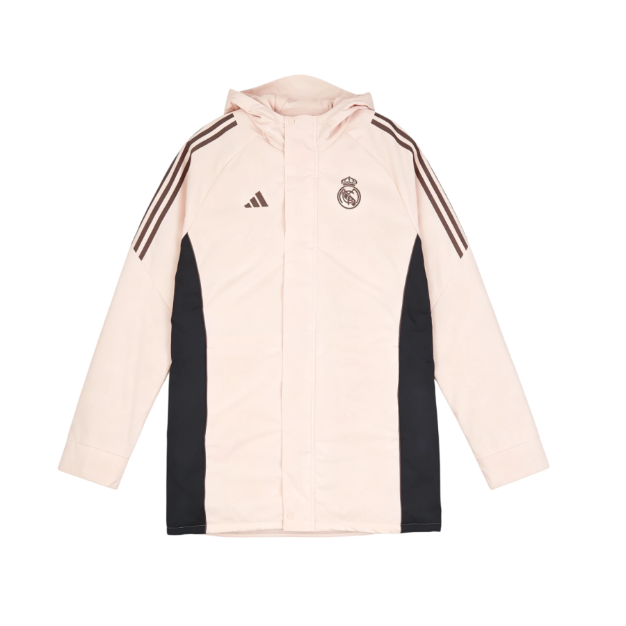 Adidas Adidas Real Madrid Jackets Men's Pink/Black Hooded Non Detachable Moderate