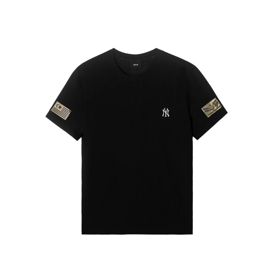 MLB T Shirts Unisex New York Yankees/Black Crew Neck Moderate Straight Fit