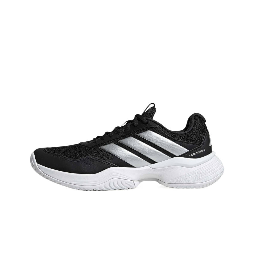 Adidas Adidas Game Court 3 Tennis Shoes Women's Low Top Core Black/Silver Metal/Cloud White