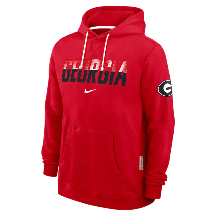 Nike Nike Dri Fit College Sweatshirts Men's University Red Hooded Non Detachable Moderate