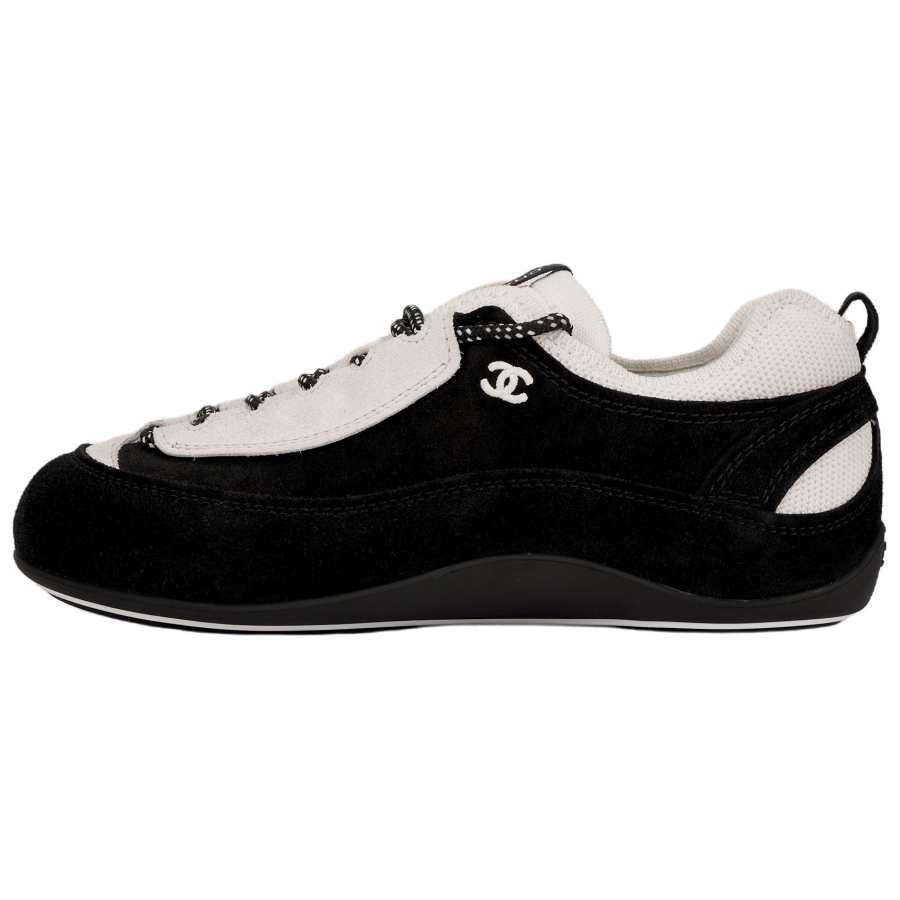 CHANEL Casual Shoes Women's Low Top Black/White