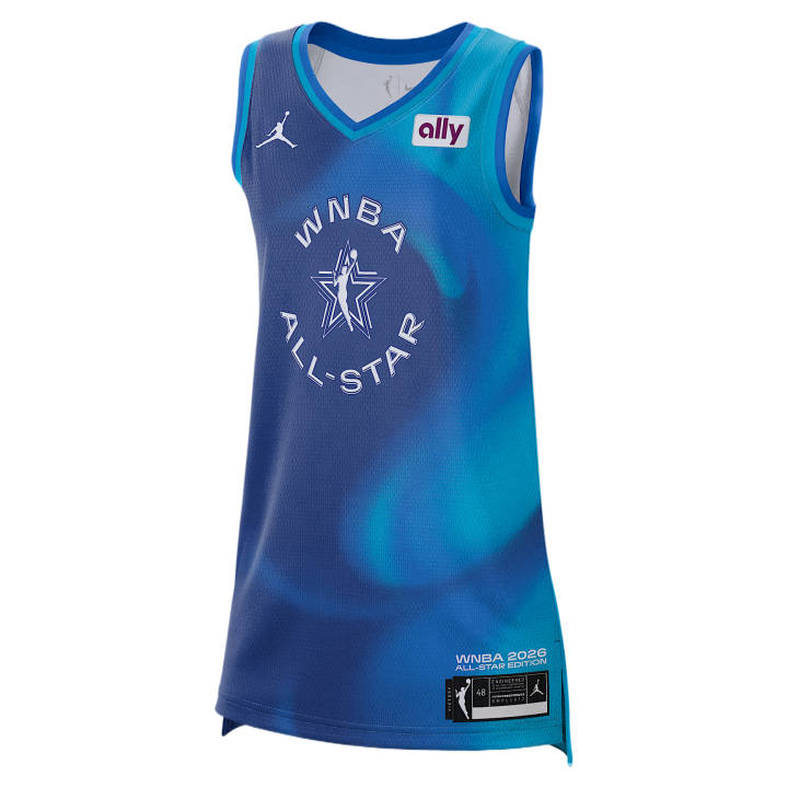 Jordan Jordan Dri FIT Basketball Jerseys Men's Blue V Neck Moderate
