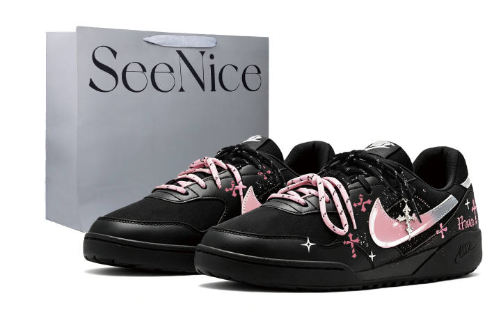 Nike Nike Terra Manta Casual Shoes Women's Low Top Black Pink Silver Contrast