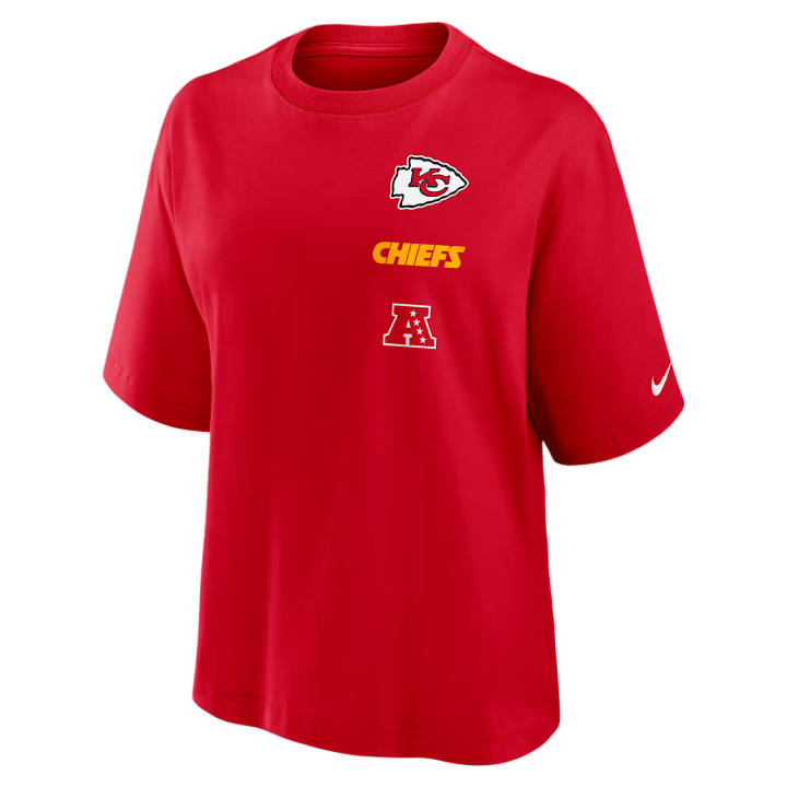 Nike Nike NFL T Shirts Women's Red Crew Neck Moderate
