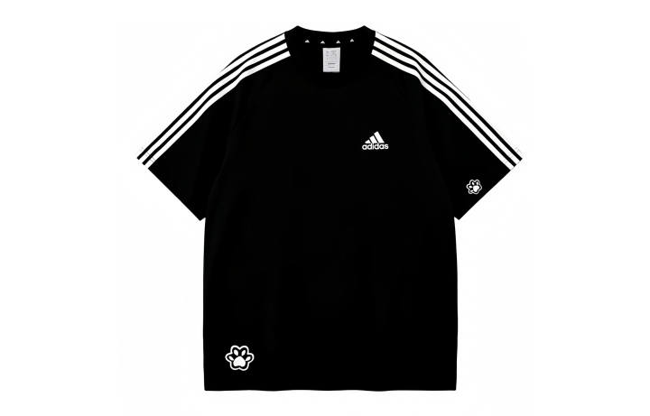 Adidas Adidas Football T Shirts Unisex Black Crew Neck Moderate