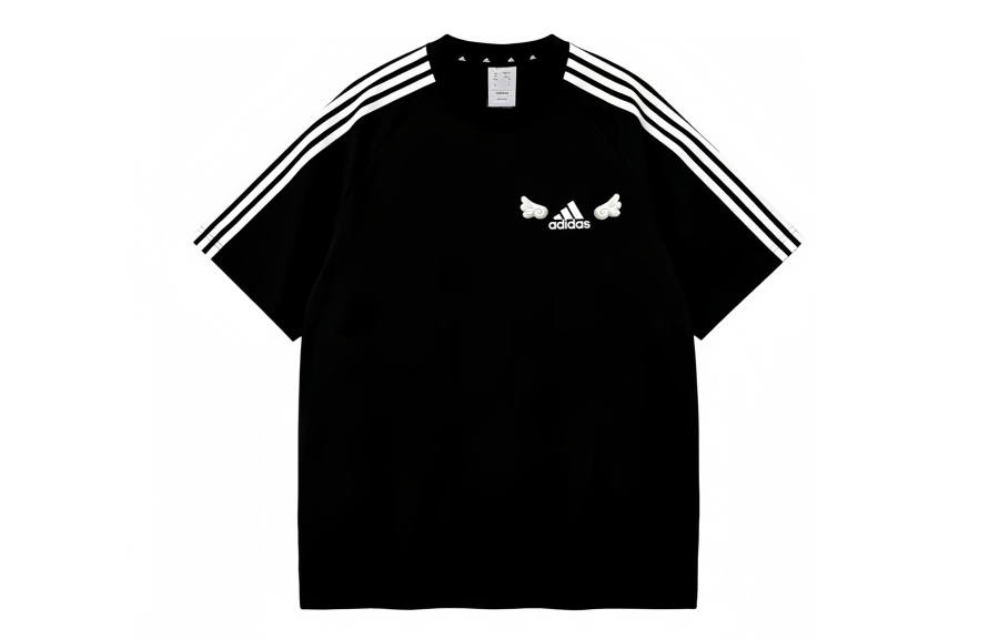 Adidas Adidas Football T Shirts Unisex Black Crew Neck Moderate