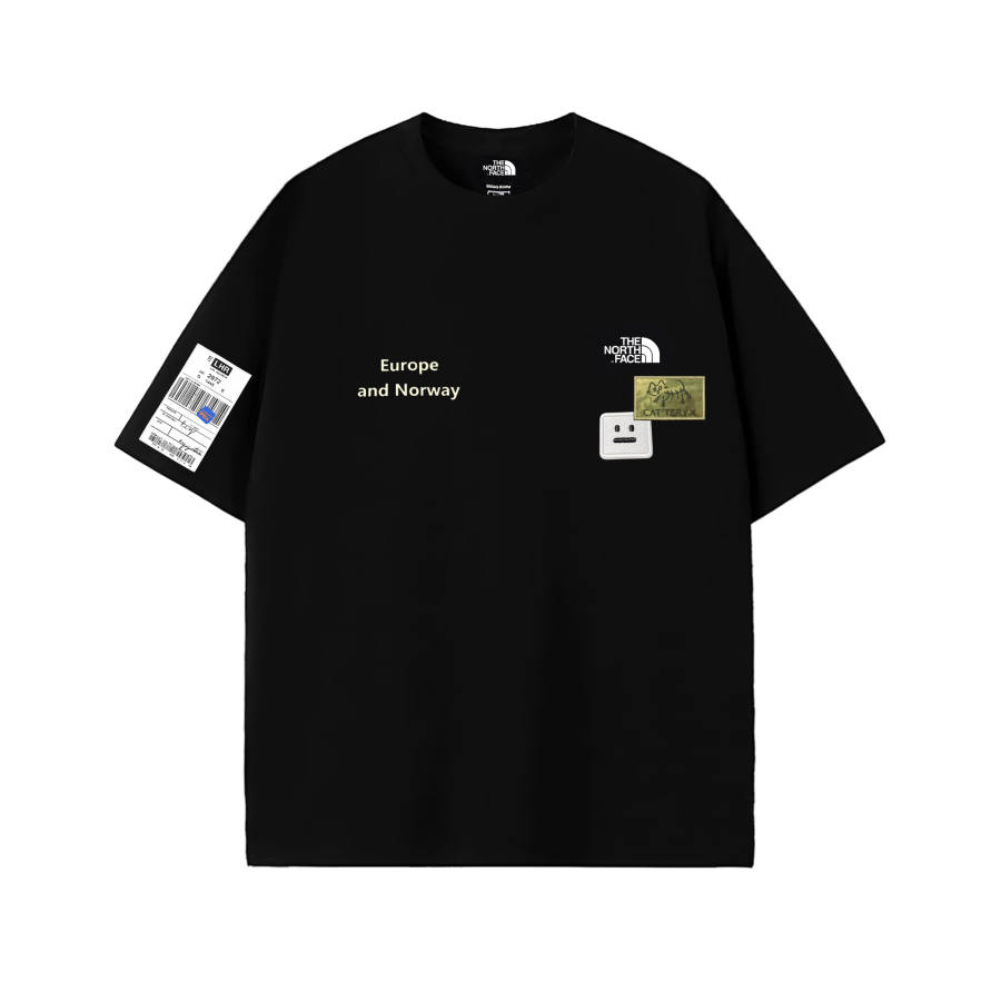 THE NORTH FACE T Shirts Unisex Black Crew Neck Moderate