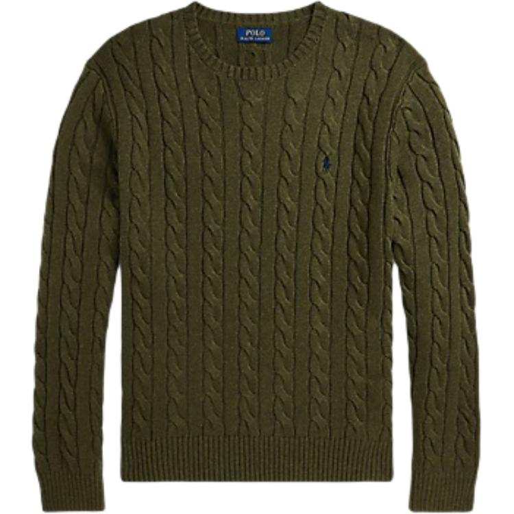 Polo Ralph Lauren Knitwear Men's Green Crew Neck Moderate Straight Fit
