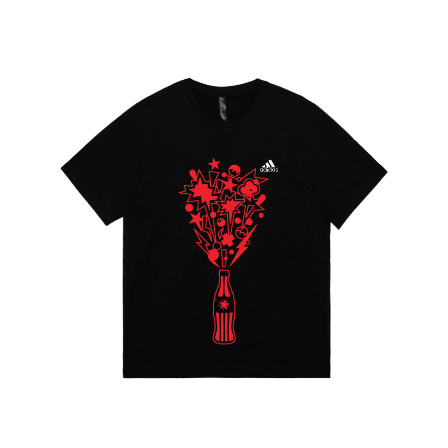 Adidas Adidas MUST HAVES T Shirts Unisex Black Crew Neck Moderate Straight Fit