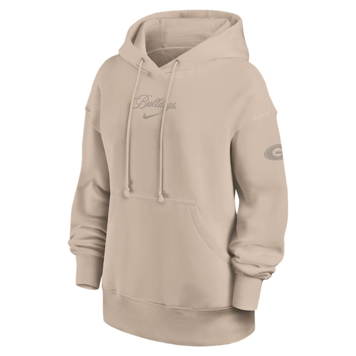 Nike Nike College Sweatshirts Women's Tan/Beige Hooded Non Detachable Moderate