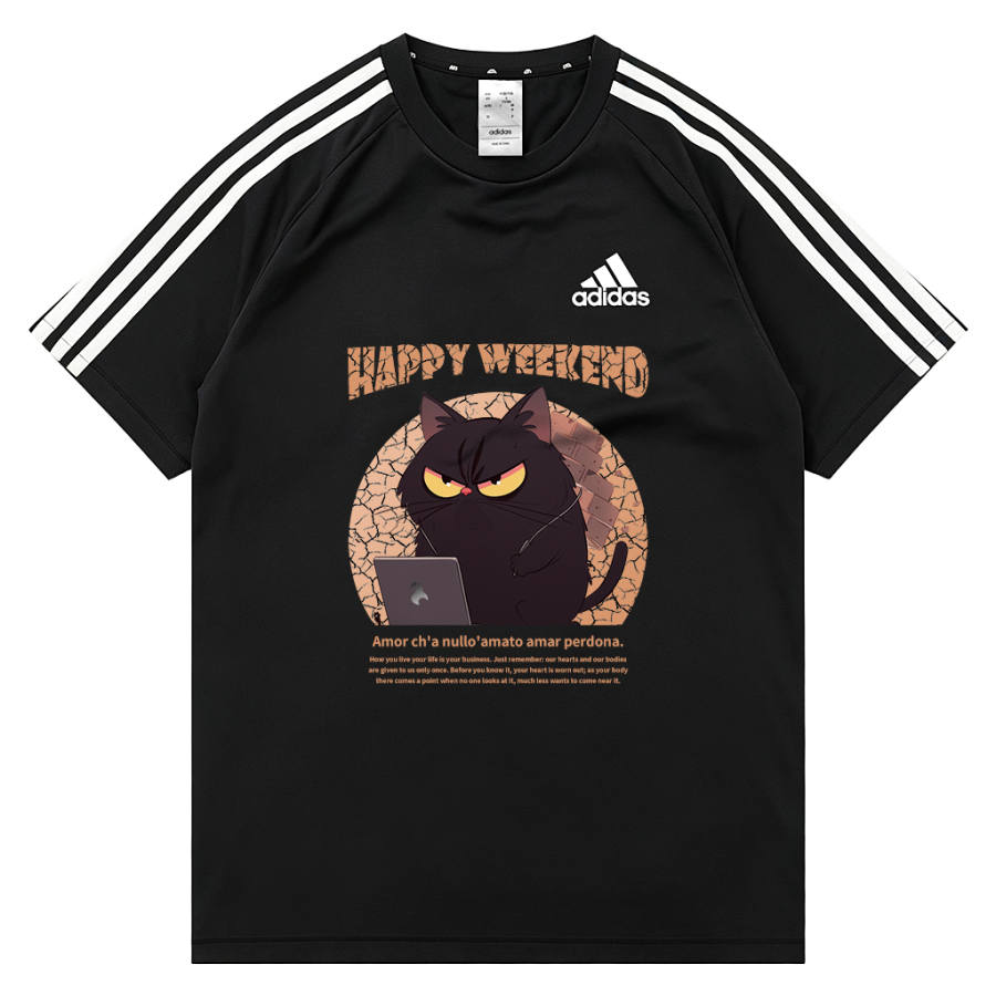 Adidas Adidas Football T Shirts Unisex Black Crew Neck Moderate Other