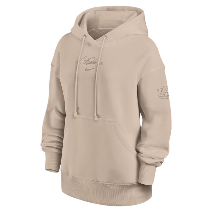 Nike Nike College Sweatshirts Women's Tan/Beige Hooded Non Detachable Moderate