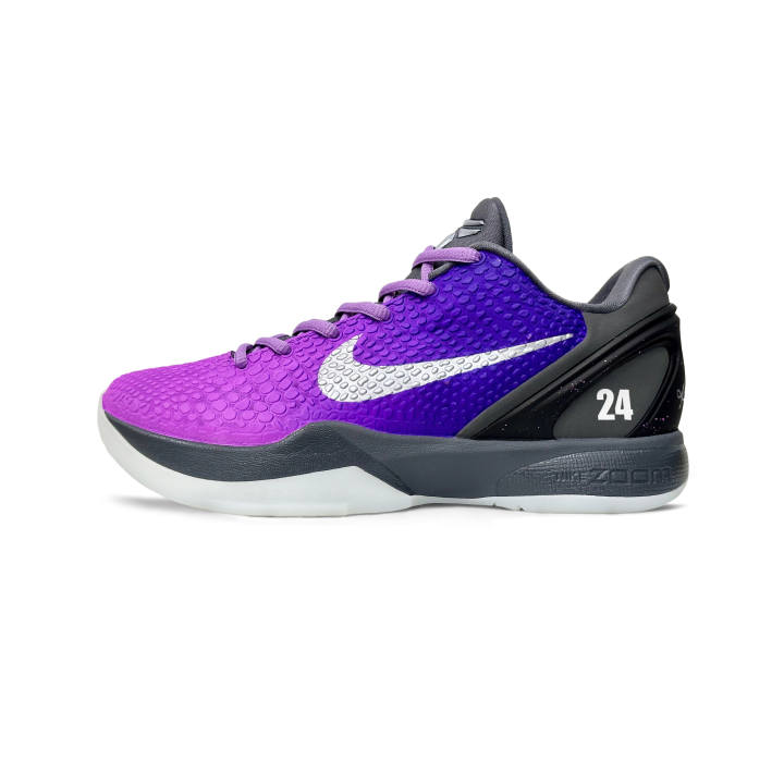 Nike Nike Zoom Kobe 6 Basketball Shoes Unisex Low Top Gray/Purple/Silver