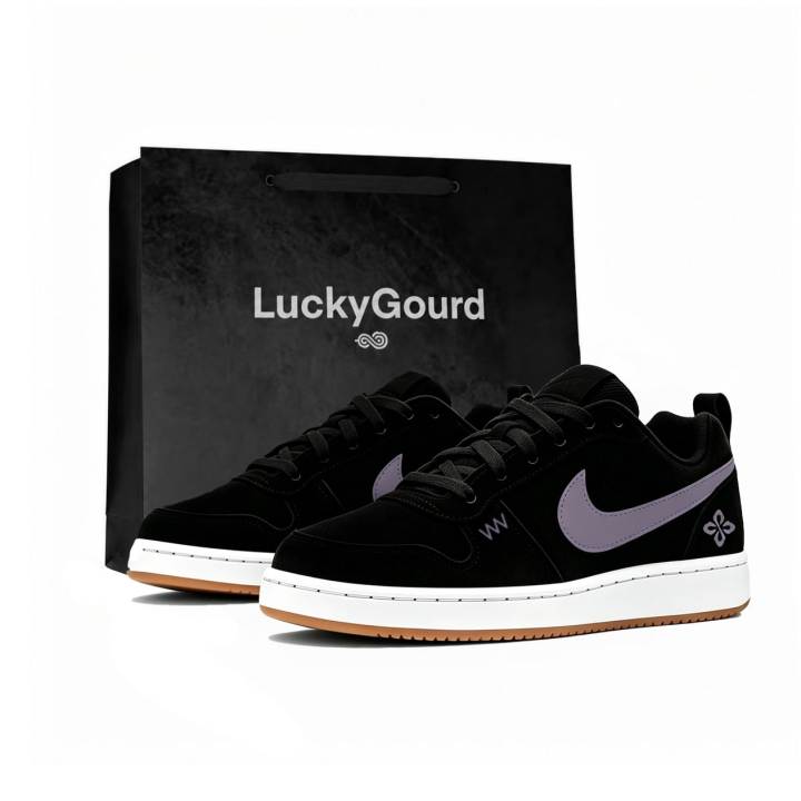 Nike Nike Court Borough Skateboard Shoes Men's Low Top White/Purple