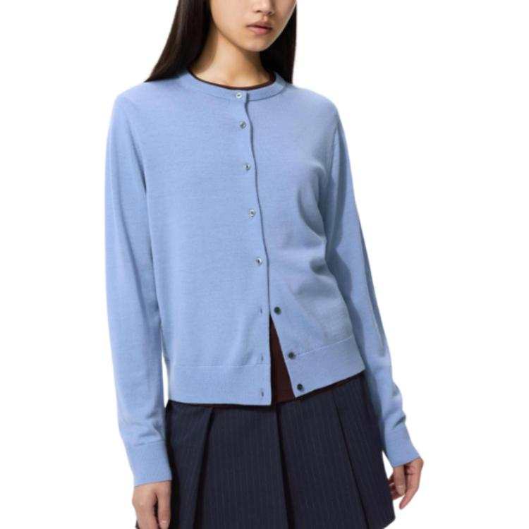 UNIQLO Sweaters Women's Light Blue Crew Neck Moderate
