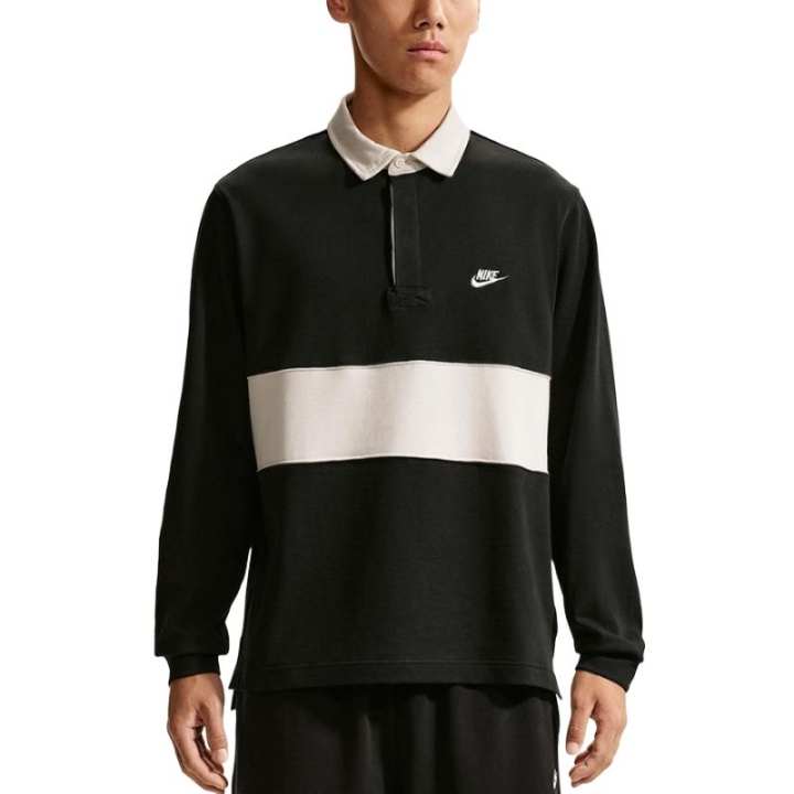 Nike Nike Polo Shirts Men's Black Lapel Moderate Straight Fit