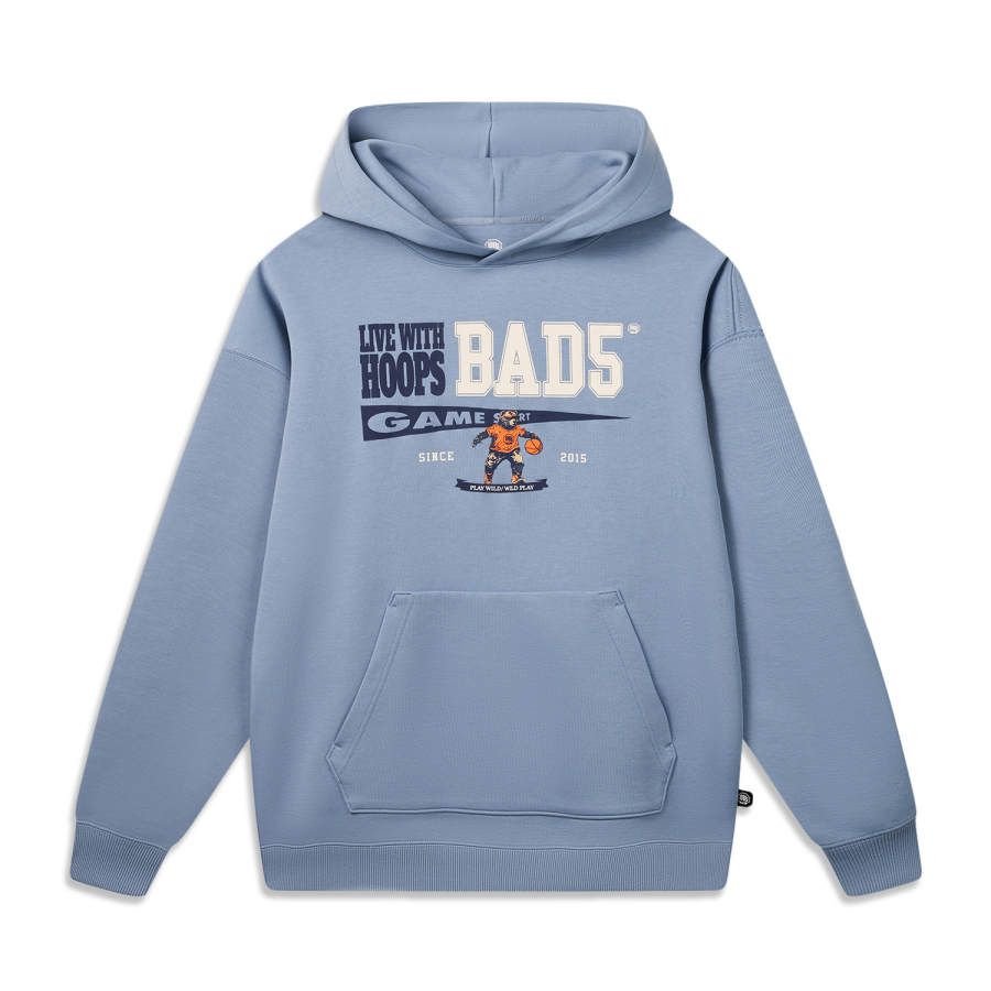 Li-Ning Li Ning Sweatshirts Men's Yoyo Blue Hooded Non Detachable Moderate