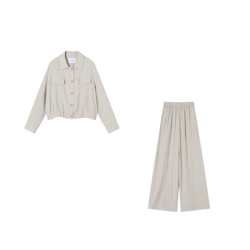 XIANGYING Casual Suits Women's Khaki Green Moderate