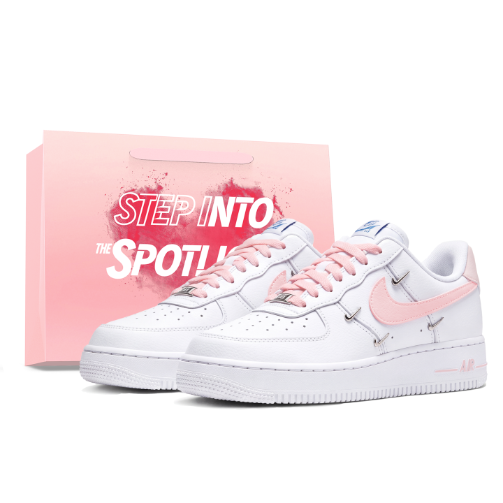 Nike Nike Air Force 1 Skateboard Shoes Unisex Low Top White Pink