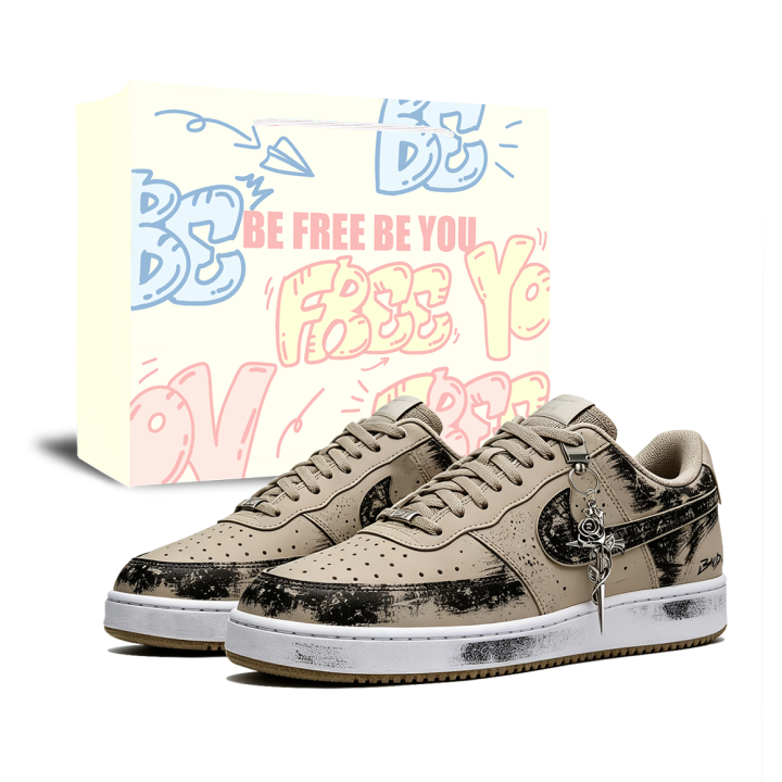 Nike Nike Court Vision Low Skateboard Shoes Men's Low Top Brown