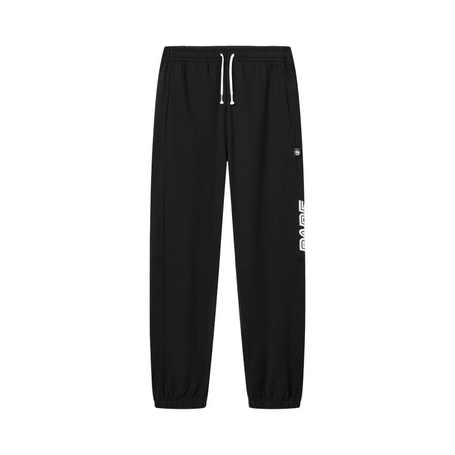 Li-Ning Li Ning Knitted Sweatpants Men's Black Moderate Cuffed Pants