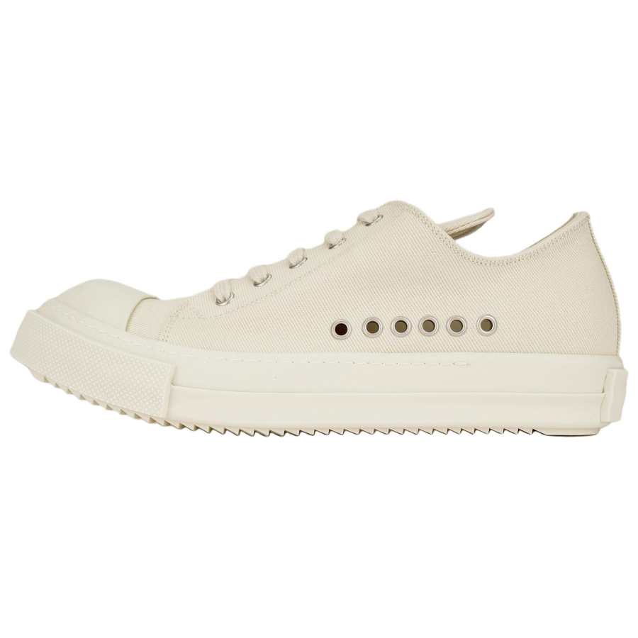 Rick Owens DRKSHDW Extreme Low top Canvas Shoes Men's Ivory