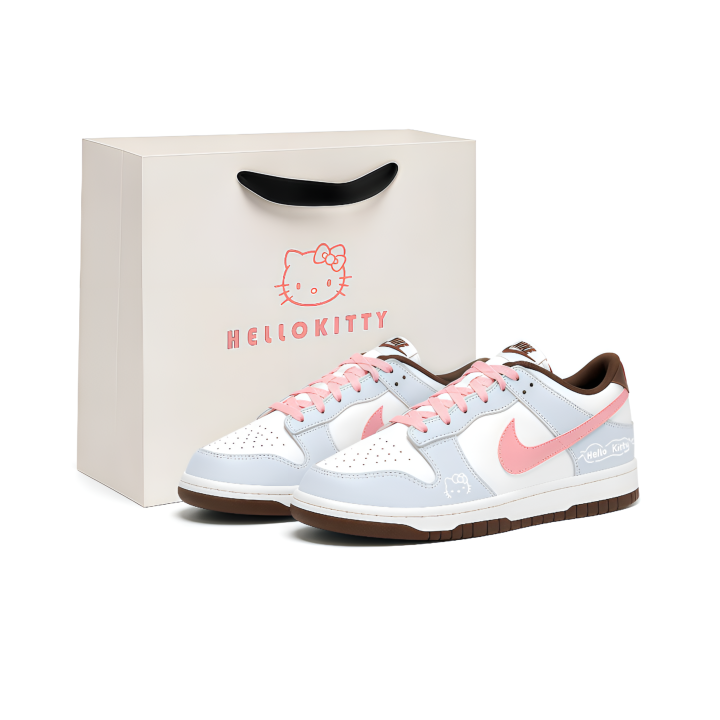 Nike Nike Dunk Skateboard Shoes Unisex Low Top Pink Blue Multicolor