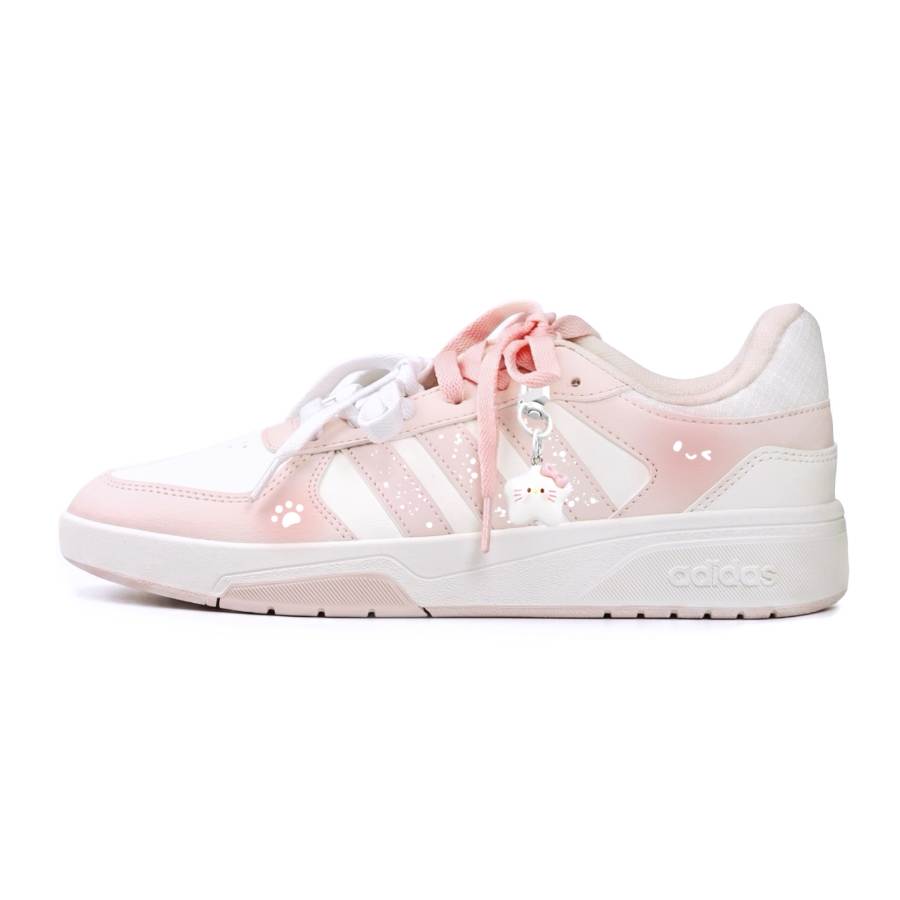 Adidas Adidas COURTBEAT Skateboard Shoes Women's Low Top White/Pink