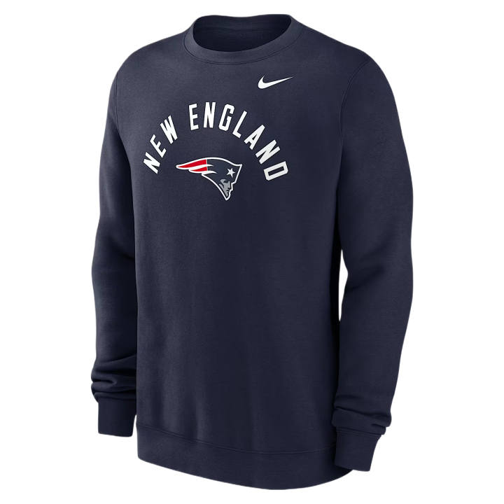Nike Nike NFL Sweatshirts Men's Marine Blue Crew Neck Moderate