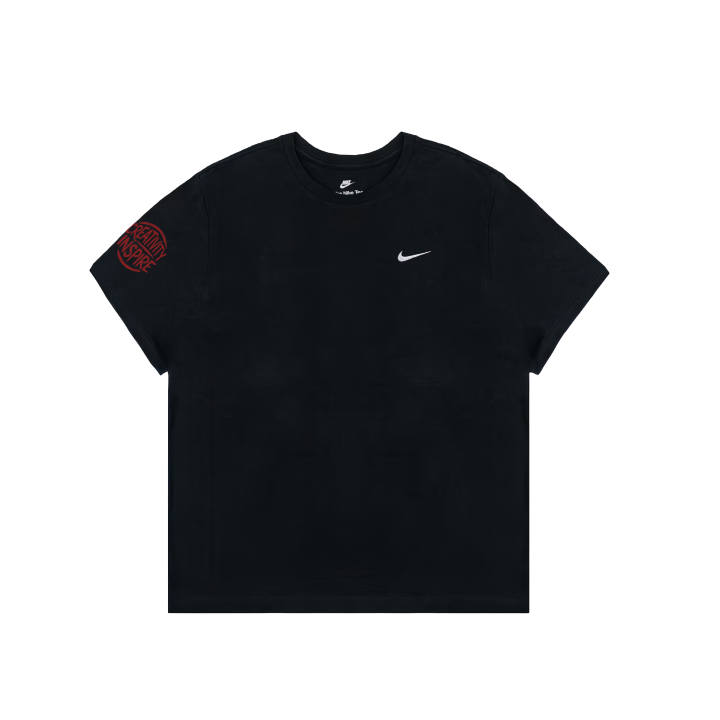 Nike Nike Sportswear T Shirts Men's Black Crew Neck Moderate Straight Fit