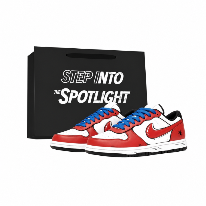 Nike Nike Dunk Skateboard Shoes Unisex Low Top Black Red Blue