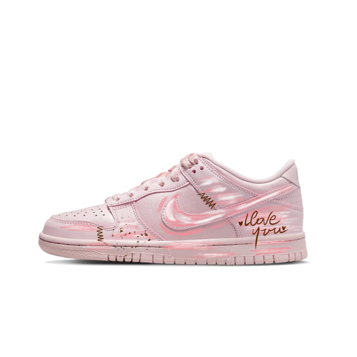Nike Nike Dunk Skateboard Shoes Unisex Low Top Cherry Blossom Pink