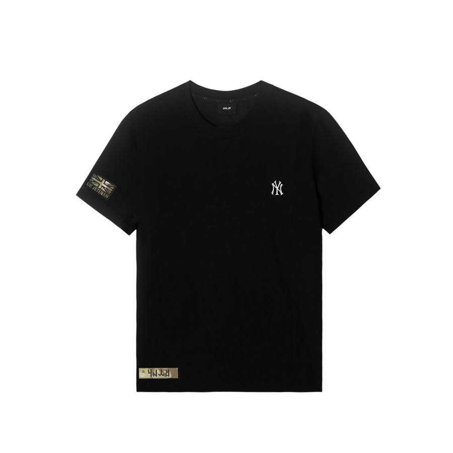 MLB T Shirts Unisex New York Yankees/Black Crew Neck Moderate Straight Fit
